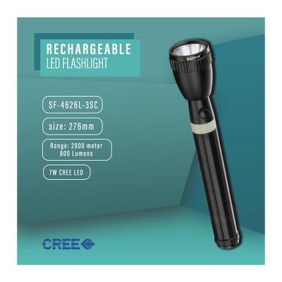 Picture of Sunford SF4626L-3SC Japan made Rechargeable LED Flashlight with warrenty