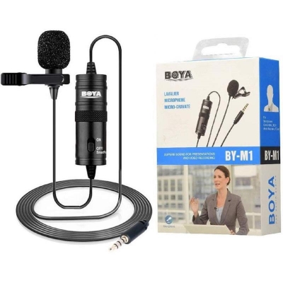 Picture of Boya By M1 Microphone Boya Professional Microphone For Mobile & Dslr - Black - মাইক্রোফোন - Microphone