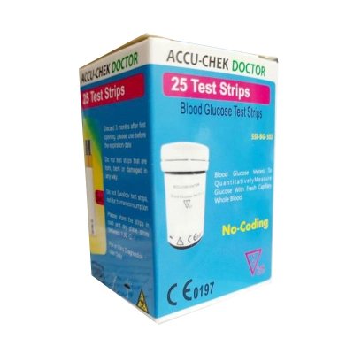 Picture of Accu Chek Doctor 25pc Test Strips for Glucose Meter