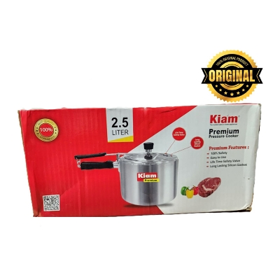 Picture of Kiam Premium 2.5L Pressure Cooker compact, durable, and ideal for daily cooking. Cook faster, save energy