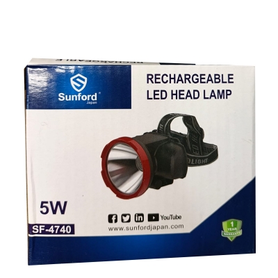 Picture of Sunford Rechargeable LED Head Lamp (Model: SF-4740)