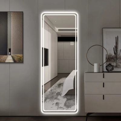 Picture of Premium Quality & Customizable LED Lighting, High Intensity LED Touch Mirror - Long - Crystal - 24x60 Inch