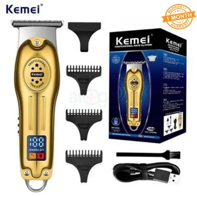 Picture of Kemei km-678 Hot Selling Lcd Digital Display Usb Charging Metal Body Professional Electric Hair Clipper at