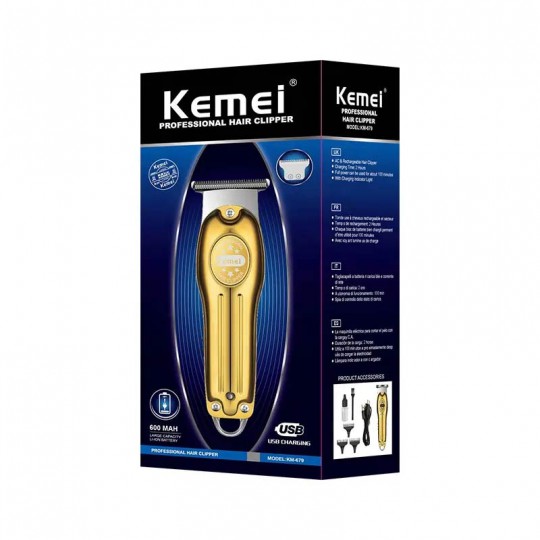 Picture of Kemei km-678 Hot Selling Lcd Digital Display Usb Charging Metal Body Professional Electric Hair Clipper at