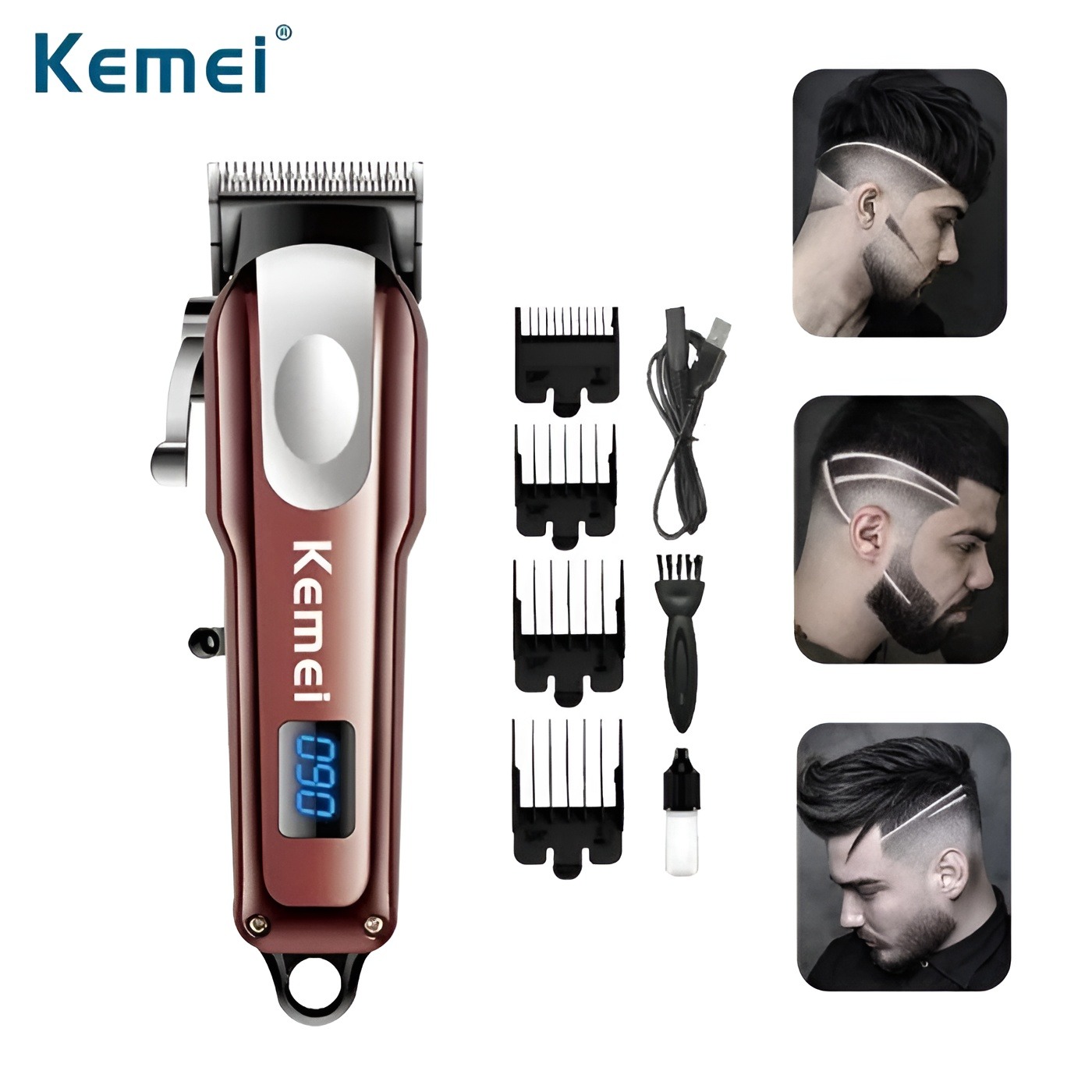 Picture of Kemei KM-233: Rechargeable Hair & Beard Trimmer