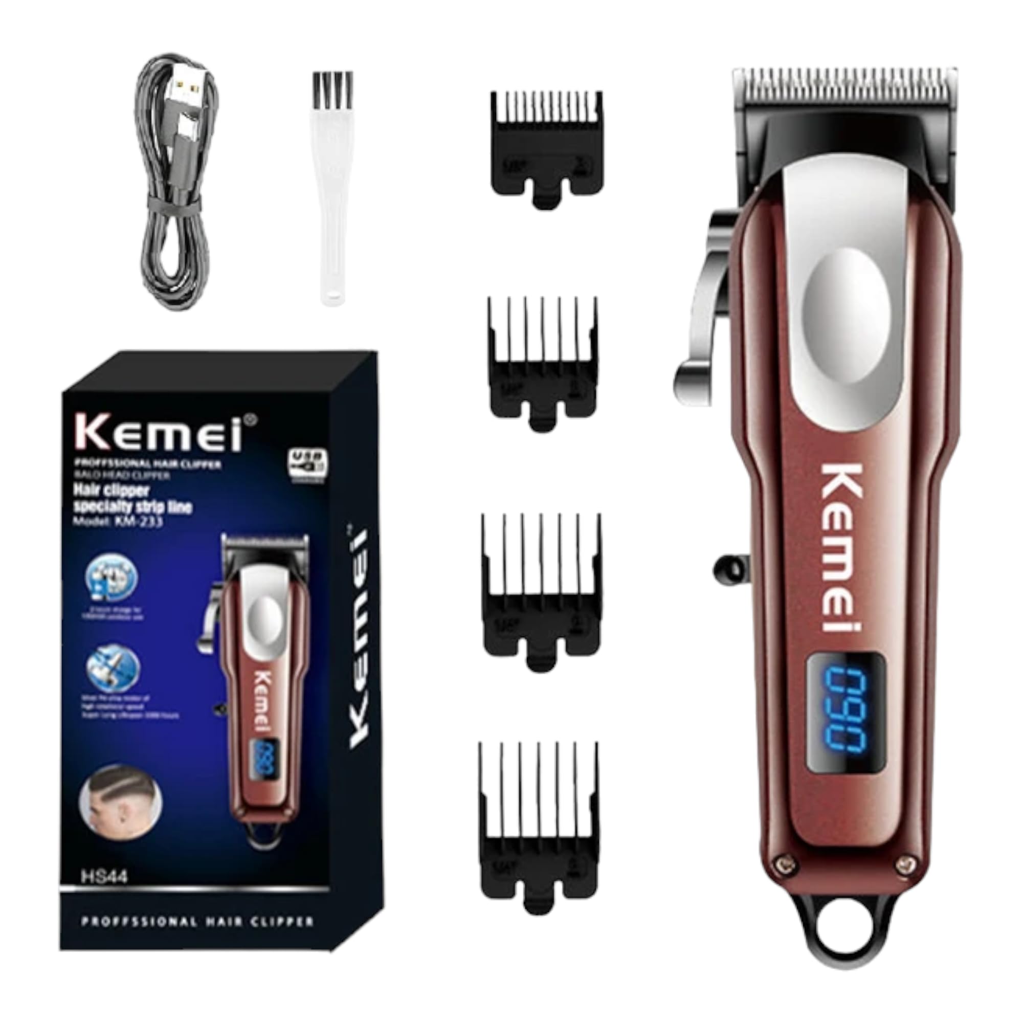 Picture of Kemei KM-233: Rechargeable Hair & Beard Trimmer