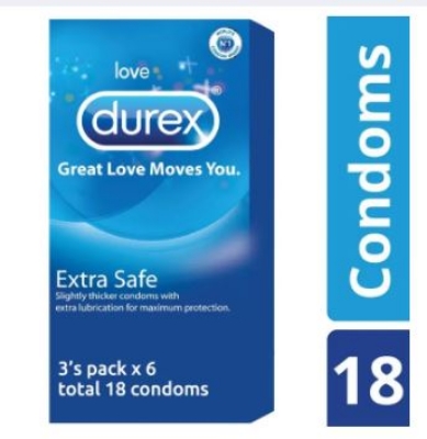 Picture of Durex Extra Safe Condom - Combo Full Box 6 Packs - 18pcs.
