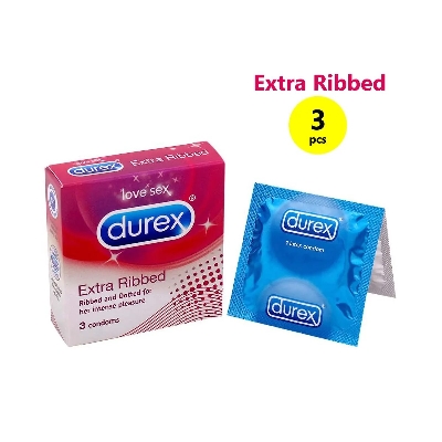 Picture of Durex - Extra Ribbed Condom One Packs - 3pcs (Mada in Thailand)