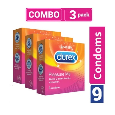 Picture of Durex - Pleasure Me Condom - Combo Packs 3 Packs - 9pcs