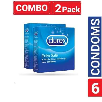Picture of Durex  Extra Safe Condom Combo 2 Packs - 6pcs
