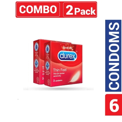 Picture of Durex  Thin Feel Condom Combo 2 Packs - 6pcs