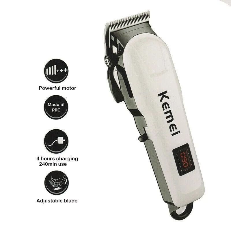 Picture of Kemei KM-809A Rechargeable Professional Electric Hair Clipper Electric Hair Trimmer , Used Runtime: 120 min Trimmer