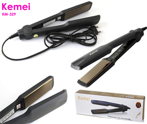 Picture of Kemei KM-329 Professional Hair Straightener - Black