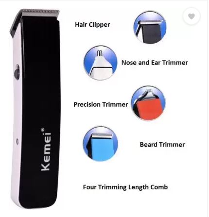 Picture of Kemei Km-3580 Multi-Functional Titanium 4 In 1 Professional Hair Beard Clipper Trimmer For Men and Women