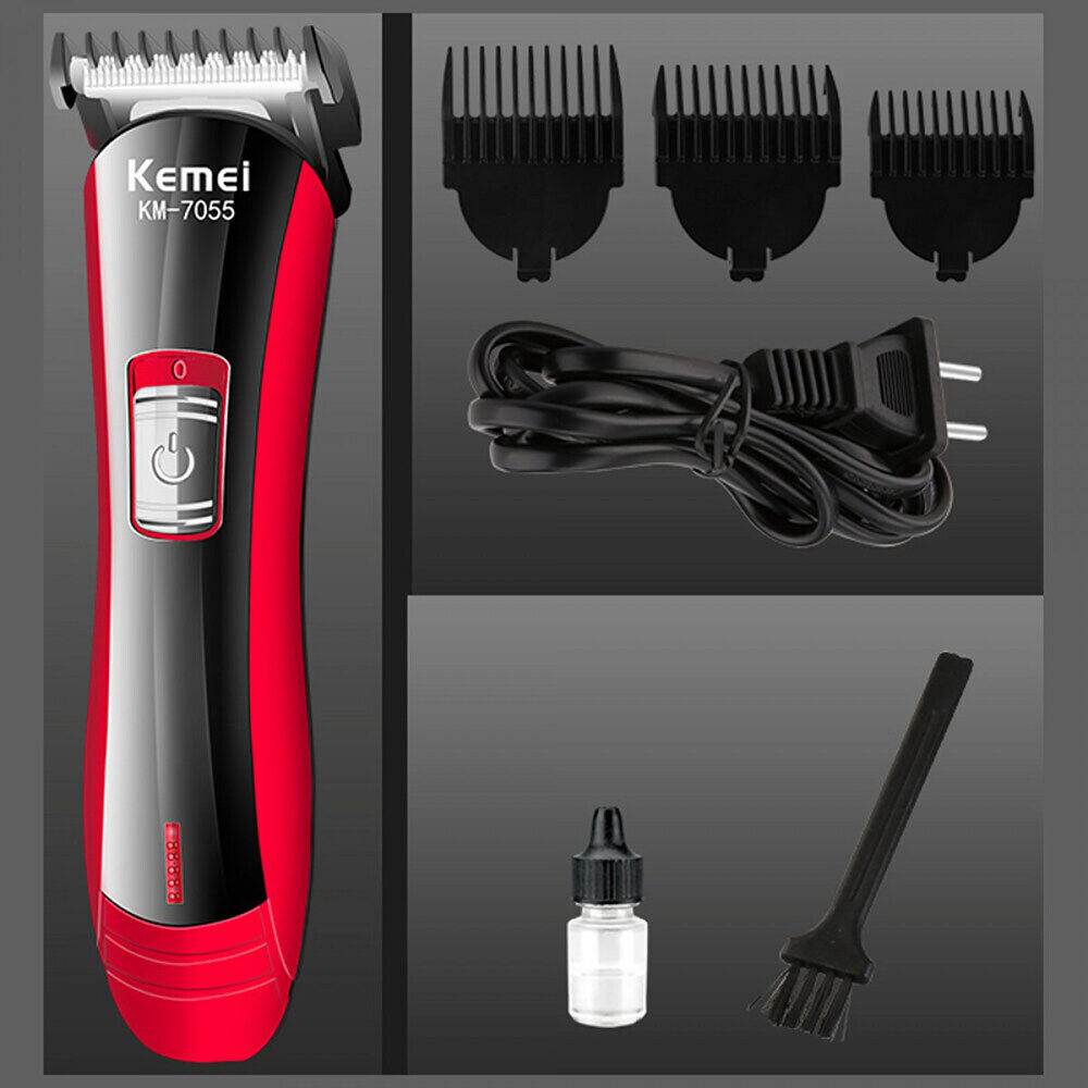 Picture of Kemei KM-7055 Beard Trimmer With 4 Different Size Clippers.