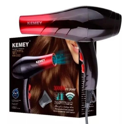 Picture of Kemei KM-3322/KM-5805/KM-2376/KM-2378/KM-810 (2 IN 1) High Quality Eu Plug 220 Voltage Mini Portable Family Travel Hair Dryer Family Essential Supplies-3000W - Hair Dryer