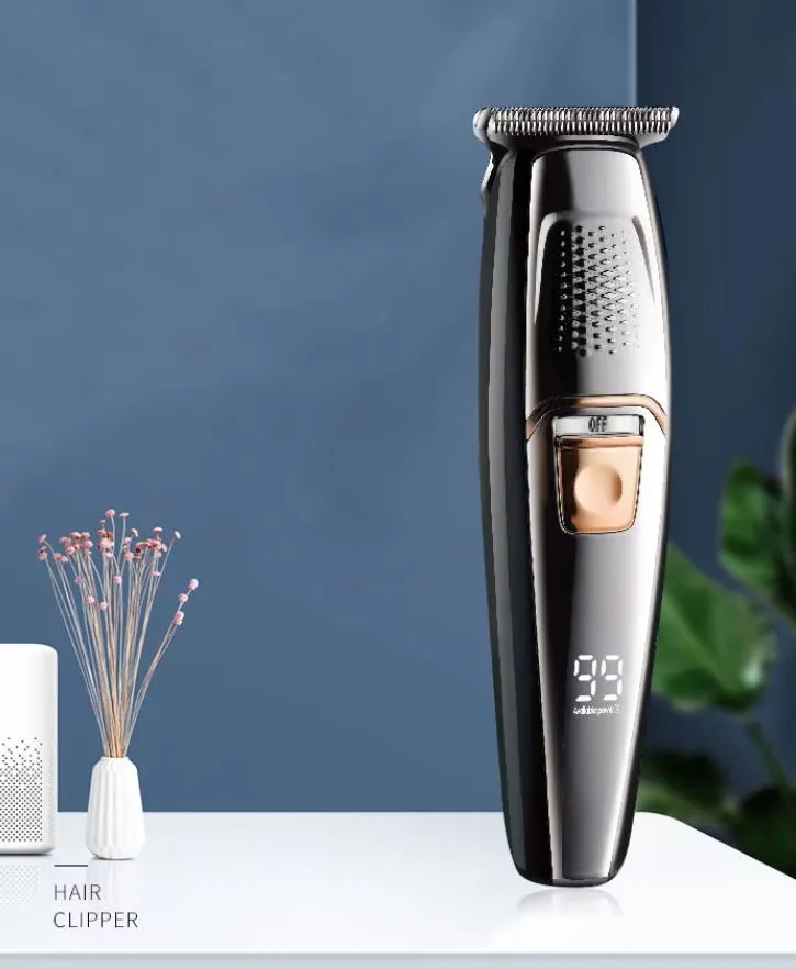 Picture of Kemei KM-8602 USB rechargeable hair clipper haircut machine beard trimmer LCD display men' & Women trimmer.
