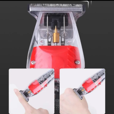 Picture of Kemei Km-NG204 Full transparent Digital meter Hair and Beard Trimmer with fast charging for men - Trimmer