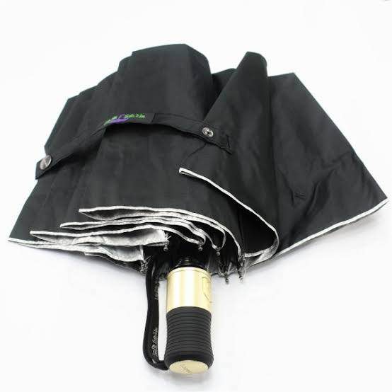 Picture of Shankar’s Auto Open Three-Fold Umbrella 8 Rib-Black color - Black