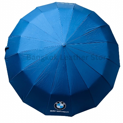 Picture of BMW Umbrella 16 Ribs Auto Open And Auto Close - BMW 16 Ribs 48 Bones Auto Lock Umbrella Big Size - Blue