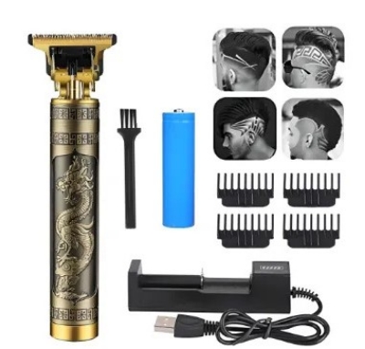 Picture of T9 Vintage Rechargeable Hair Trimmer Electric Hair Clipper Haircut Machine For Men
