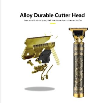 Picture of T9 Vintage Rechargeable Hair Trimmer Electric Hair Clipper Haircut Machine For Men