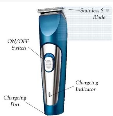 Picture of Kemei KM-1251 Rechargeable 3 clipper Hair and Beard Trimmer for Men