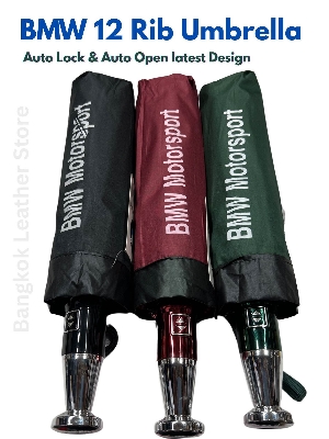 Picture of BMW Umbrella 12 Ribs Auto Lock Umbrella | BMW motorsport Umbrella 36 Bones UV Protected For Men & Women| Heavy Duty BMW Umbrella New Design - Blue