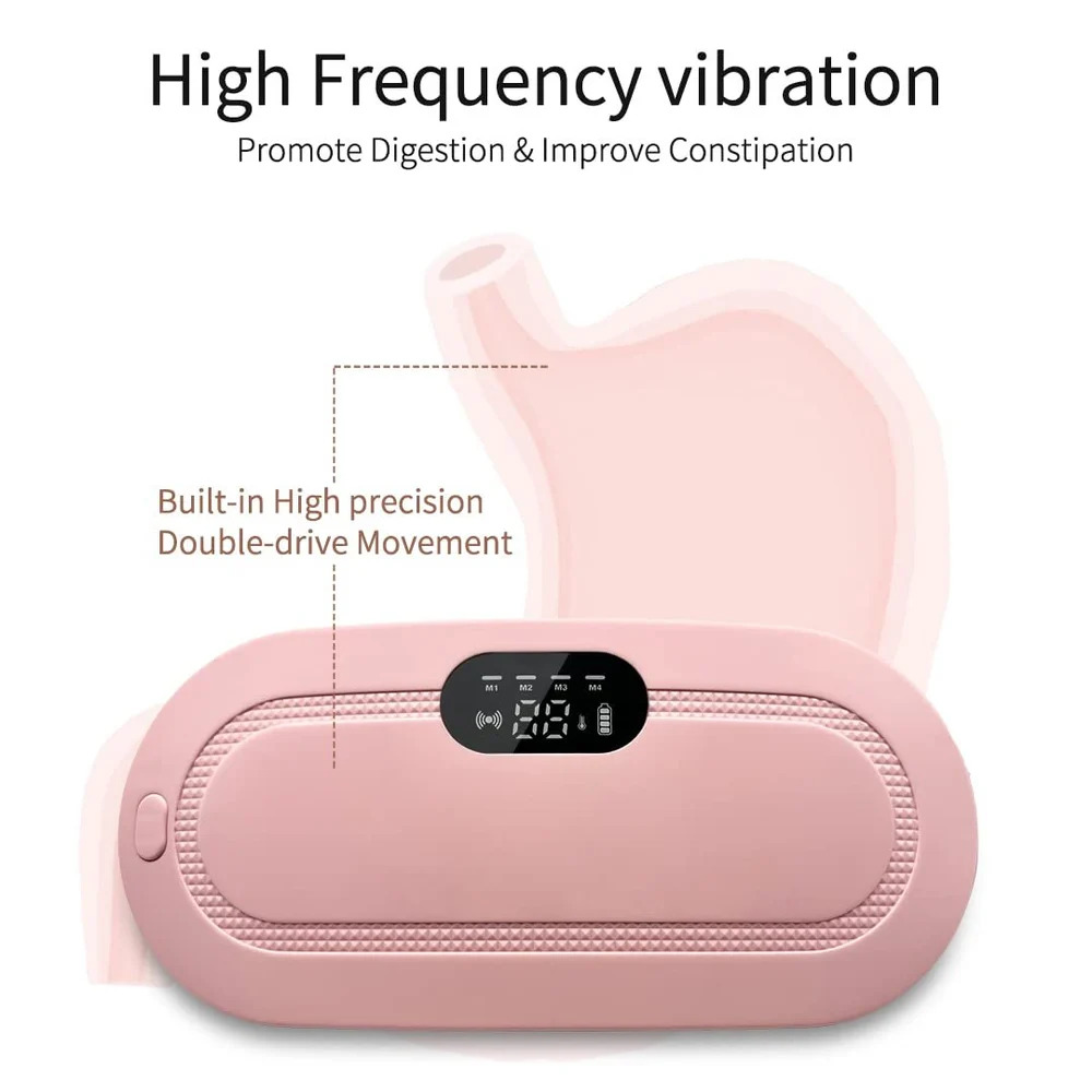 Picture of Heating Pad for Period Cramps, Fast Heating Pad with 6 Heat Levels and 6 Massage Modes, Portable Cordless Menstrual Heating Pad, Back or Belly Period Massager for Women and Girls