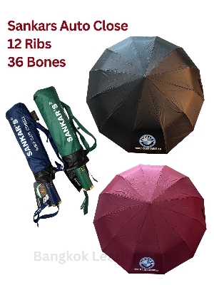 Picture of Sankar’s Umbrella 12 Ribs Auto Close Umbrella | Sankar’s 12k Umbrella Big Size Heavy Duty-Uv Protected (Full Look: 42) - Black