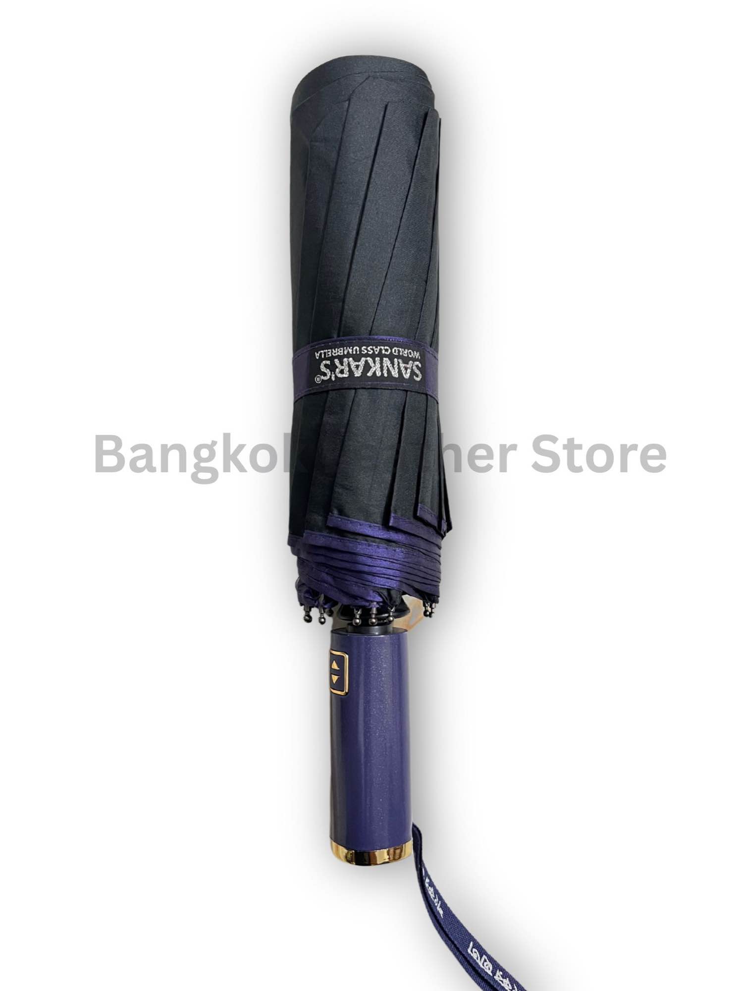 Picture of Sankar’s Umbrella 12 Ribs Auto Close Umbrella | Sankar’s 12k Umbrella Big Size Heavy Duty-Uv Protected (Full Look: 42) - Black