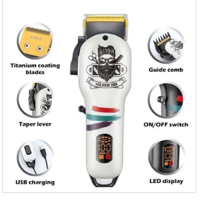 Picture of VGR V-699 Cord and Cordless Hair Clipper Salon Series with Taper Lever Adjustment for Men