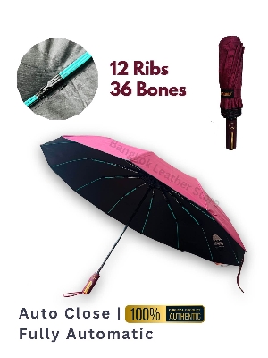 Picture of Rahman Umbrella 12 Ribs Auto close Umbrella | Rahman Umbrella 12 Ribs Heavy Duty Umbrella for Man & Woman | - Light green