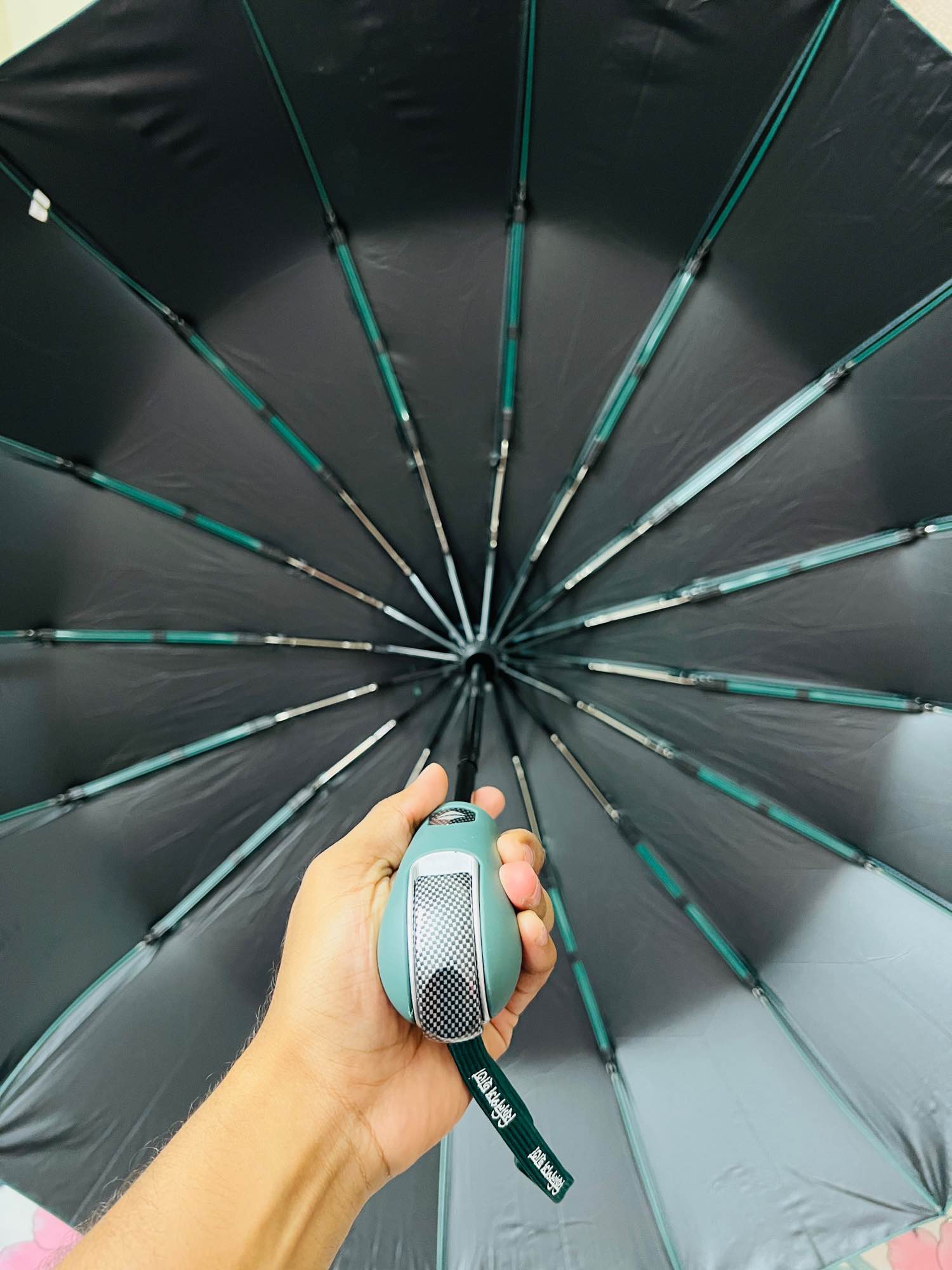 Picture of Bmw 16 Ribs umbrella | Leakproof & Windproof | Bmw Umbrella 16k-48 Bones Big Size Auto Close | 16 Stick umbrella (Full Look: 42) - Black