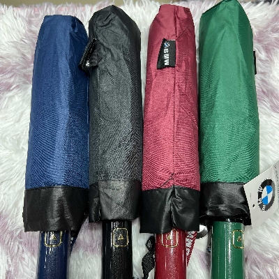 Picture of BMW Three-fold 10 Ribs Umbrella- Solid Color- Blue/green/red/black - Black