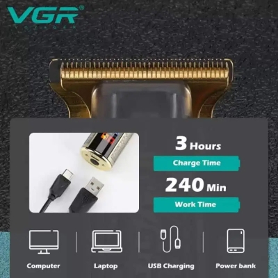 Picture of VGR V-073 Professional Hair Trimmer with LED Display.