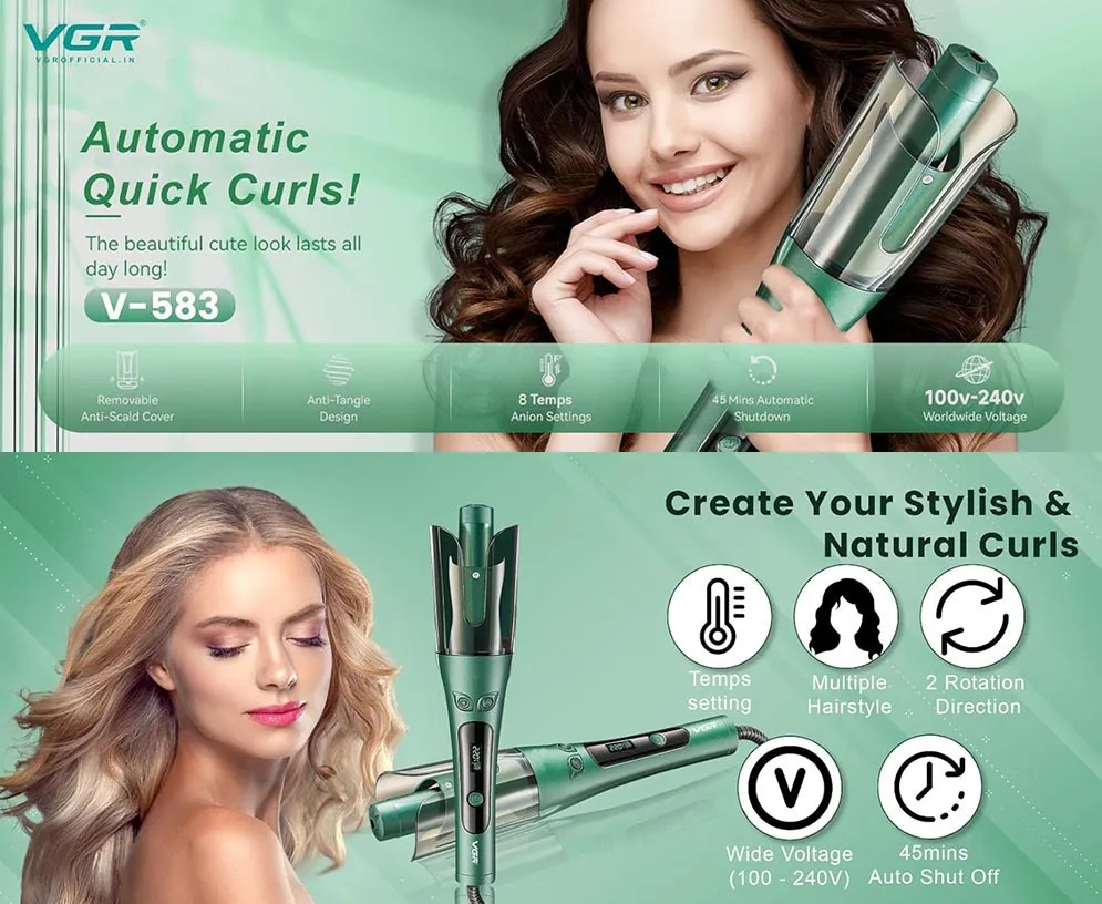 Picture of VGR V-583 Automatic Hair Curler for Women