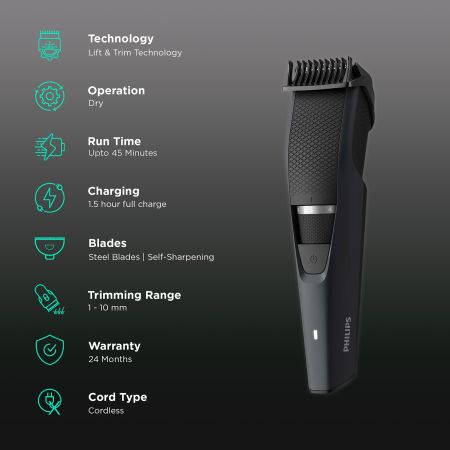 Picture of Philips BT3302/15 Beard Trimmer Series 3000 for Men