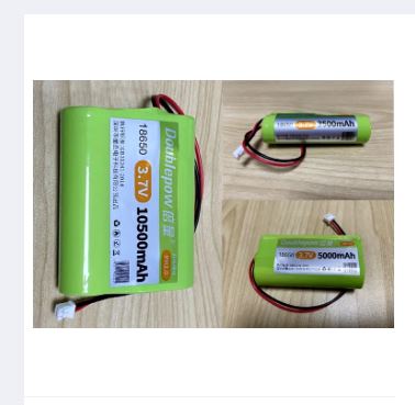 Picture of Doublepow 3.7V 2200mAh 18650 Rechargeable Lithium ion Battery with Cable Connector for Toys, AC/DC LED Bulb - 1 piece