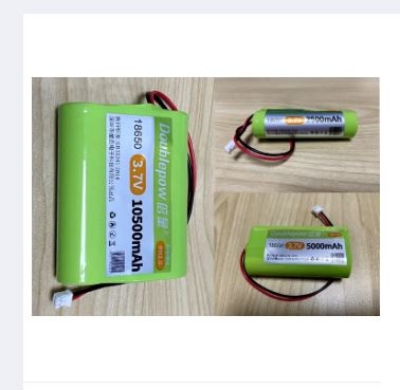 Picture of Doublepow 3.7V 2200mAh 18650 Rechargeable Lithium ion Battery with Cable Connector for Toys, AC/DC LED Bulb - 1 piece