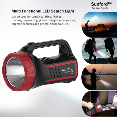 Picture of Sunford SF-8807 5W Rechargeable LED Hand Held Search Light / Flashlight - 1 piece