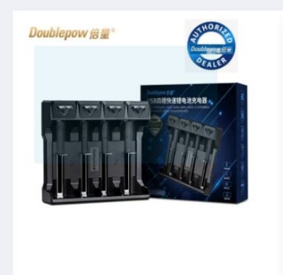 Picture of Doublepow UK41 4-Bay 3.7V Li-ion Battery Intelligent Smart Fast Charger With Full Charge Indication Facility Micro USB Powered Charger for 18650/18500/21700/26650/16340/14500/10440 etc Model Batteries - 1 Piece