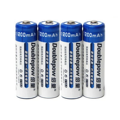 Picture of Doublepow AA Size 1.2V 1200mAh Ni-MH Rechargeable Battery with 1200 Cycle (Pack of 4) (No Battery Charger Included)
