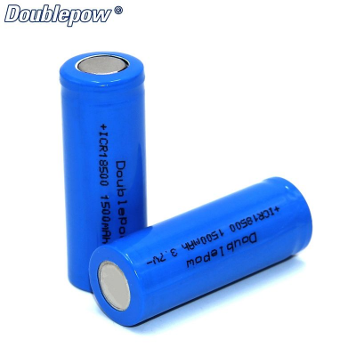 Picture of Doublepow ICR 18500 3.7V 1500mAh Li-ion Rechargeable Battery (Point Top) - 1 Pieces (Charger not included)