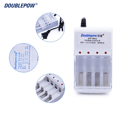 Picture of Doublepow B02 4-Slot Standard Battery Charger For Rechargeable 1.2V AA/AAA Size Ni-MH/Ni-Cd Battery ( No Full Charge Indication ) - 1 Piece