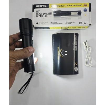 Picture of Geapas GFL-031 LED Zoom Torch Light Flashlight