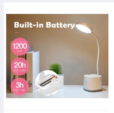 Picture of YAGE YG-T109 Table Lamp Pen Holder Desk Lamp Rechargeable USB Reading LED Table light Night Light