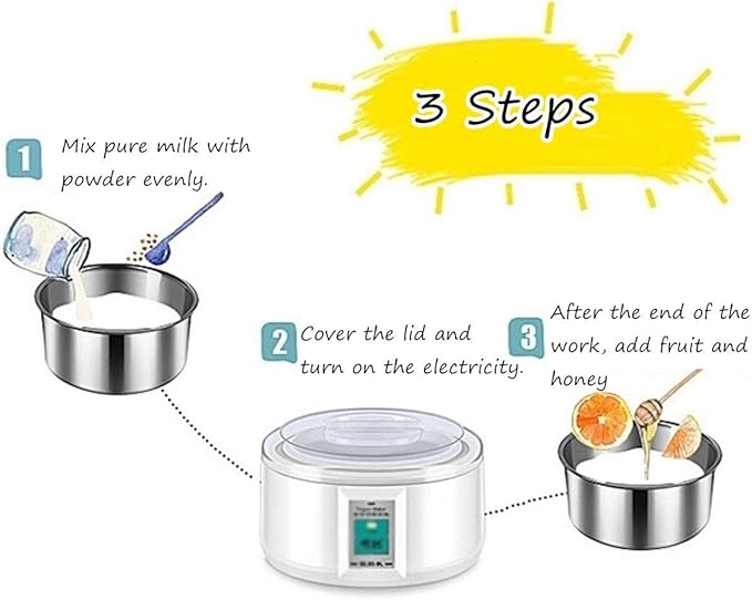 Picture of Automatic Yogurt (Doi) Maker Green & Pink ( 1.5 Litre )