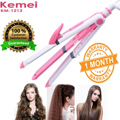 Picture of Kemei KM-1213 Professional Ceramic Coating 3 In 1 Hair Iron Curler Curling Iron Hair Styling