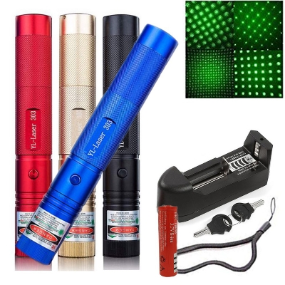 Picture of USB-Rechargeable-Wireless-Long-Range (20 Miles) High-Beam-Super-Bright-Green-Laser-Point